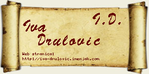 Iva Drulović vizit kartica